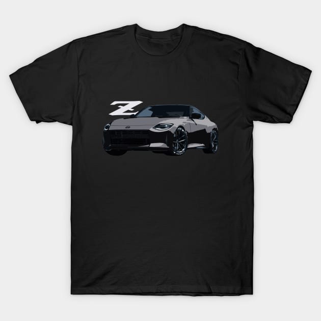 nissan z proto black T-Shirt by cowtown_cowboy